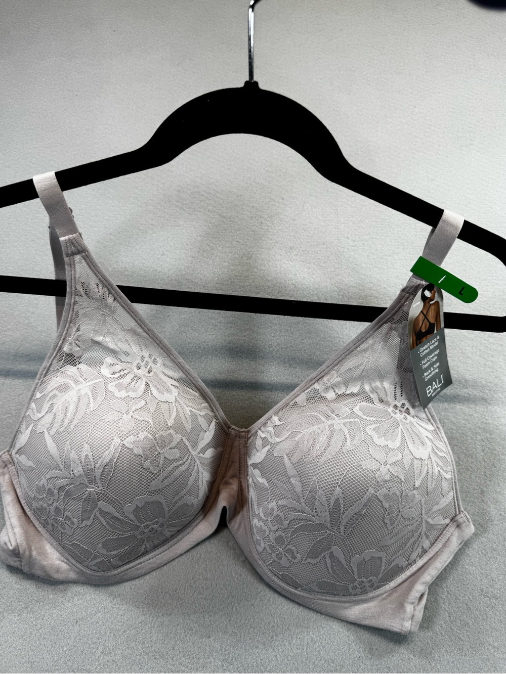 Bali Breathe Lace Full Coverage Bra in Pale Lavender - Picture 4 of 5